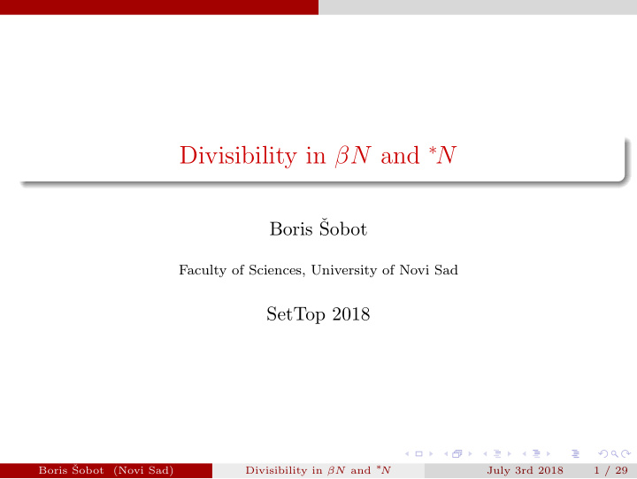 divisibility in n and n