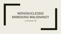 mononucleosis mimicking malignancy