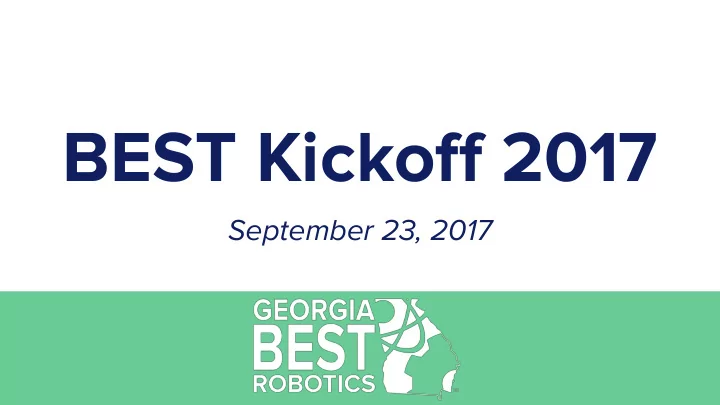 best kickoff 2017