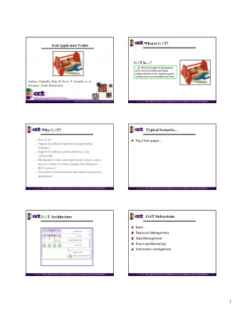 1  File Management: Outline  File Management  File Package  Overview  The GATFile class  Authors