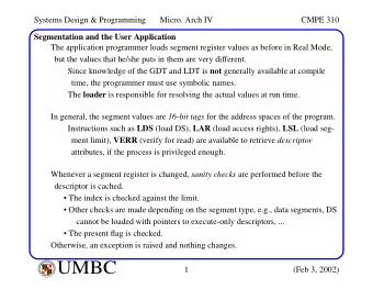 UMBC  A  B  M  A  L  T  F  O  U  M  B  C  I  M  Y  O  R  T  1  (Feb 3, 2002)  I  E  S  R  C  E  O