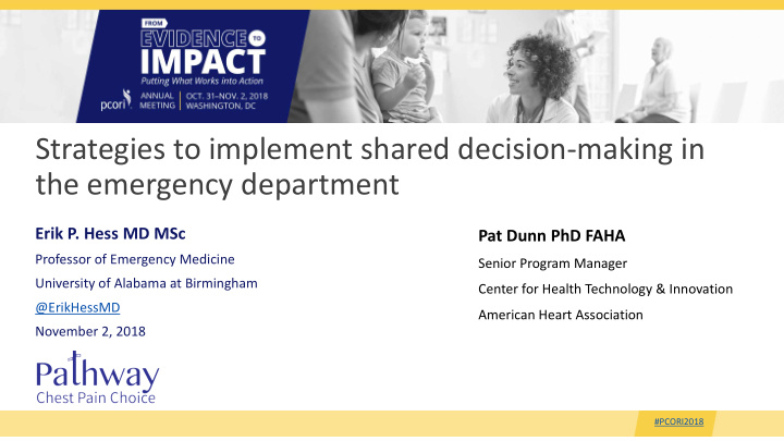 strategies to implement shared decision making in the