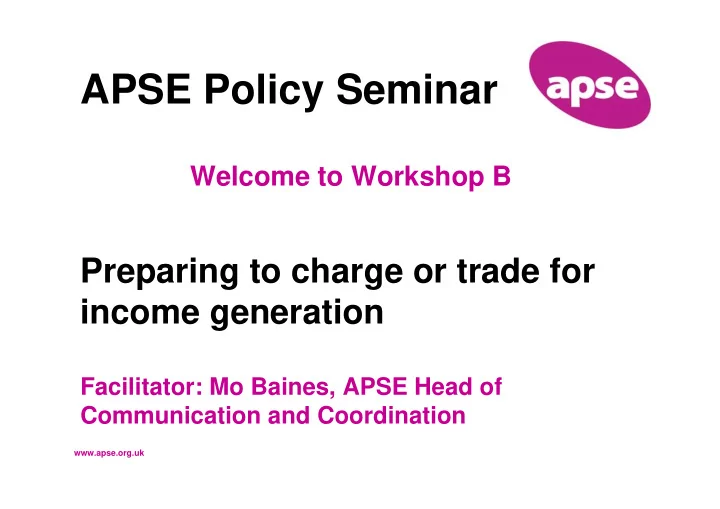 apse policy seminar
