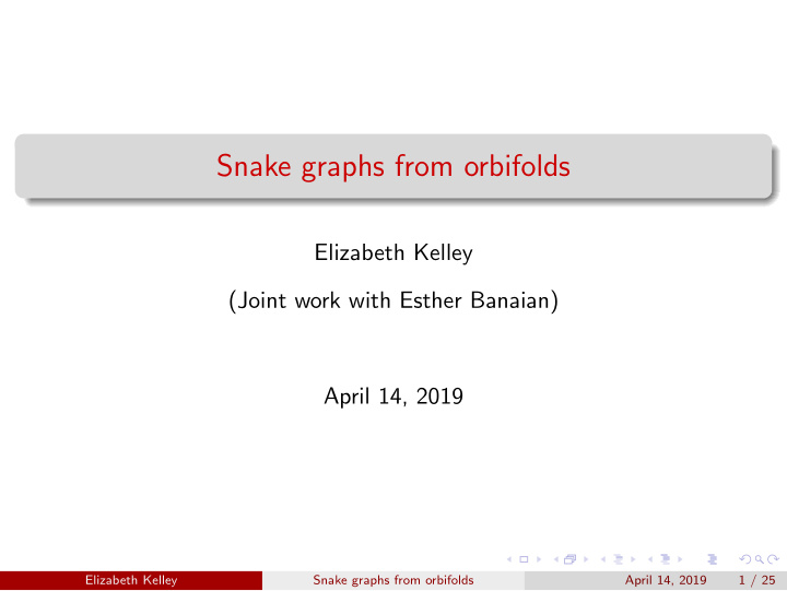 snake graphs from orbifolds