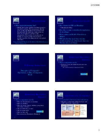 2/15/2008  Pro g ra mming  Anno unc e me nts  FIT100  FIT100  FIT100  FIT100  FIT100  FIT100