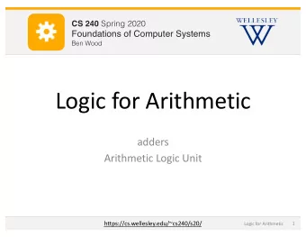 CS 251 Fall 2019 CS 240 Spring 2020  Principles of Programming Languages  Foundations of