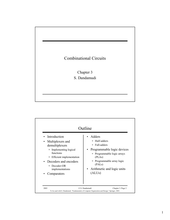 combinational circuits