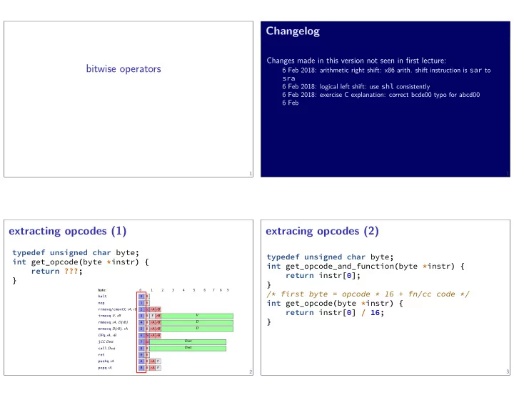 bitwise operators