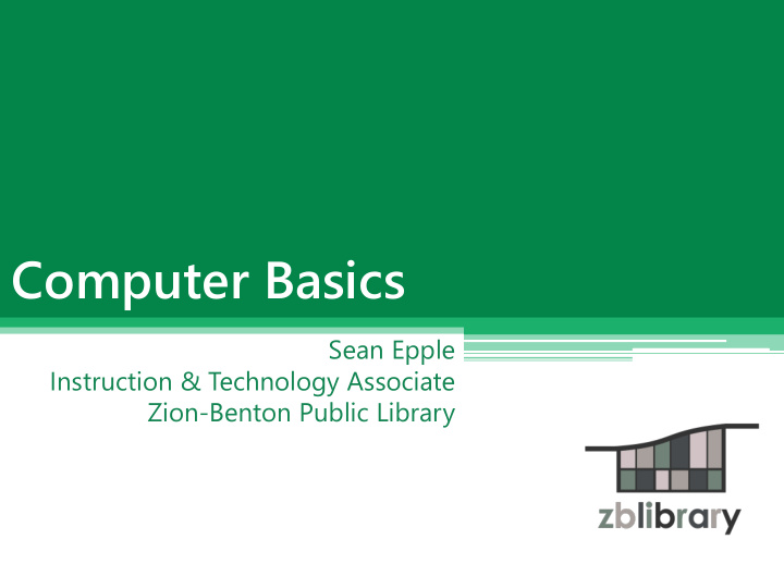 computer basics