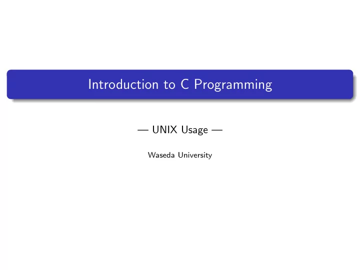 introduction to c programming