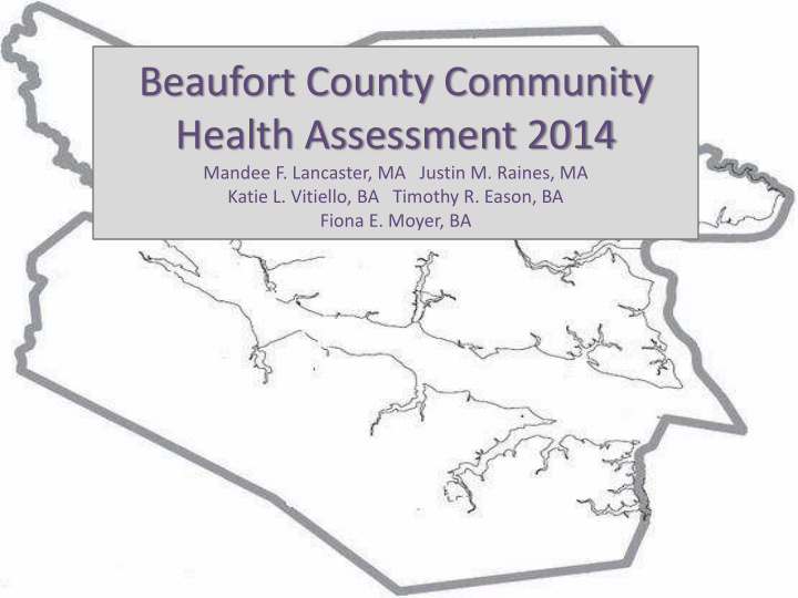 beaufort county community health assessment 2014