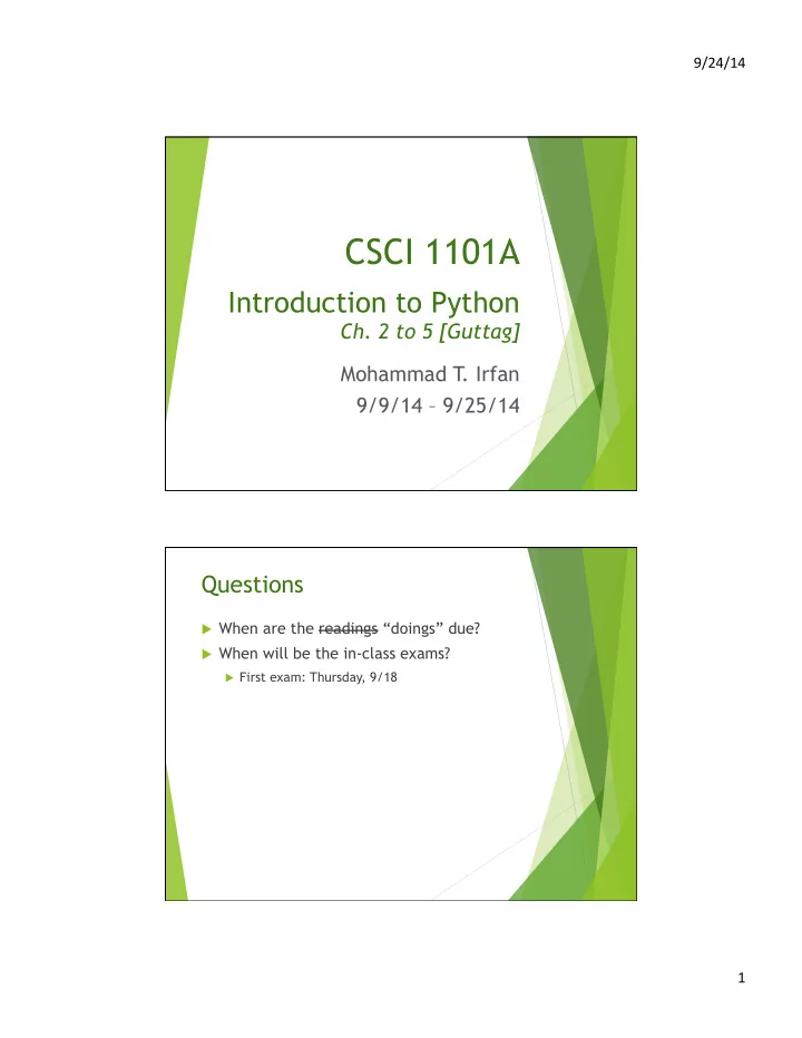 csci 1101a