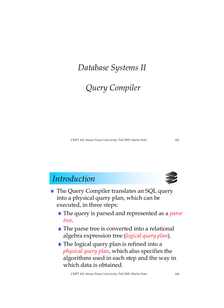 database systems ii