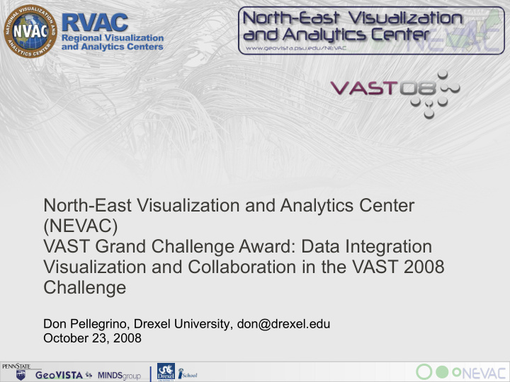 north east visualization and analytics center nevac vast