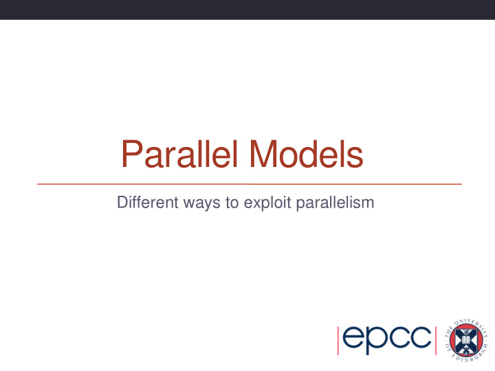 parallel models