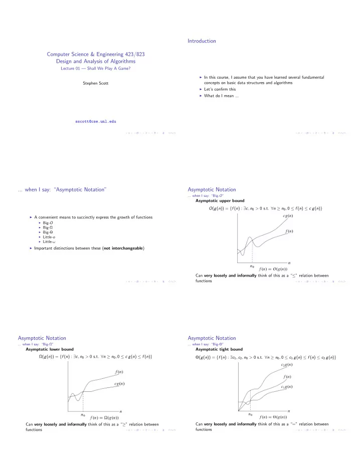 introduction computer science engineering 423 823 design