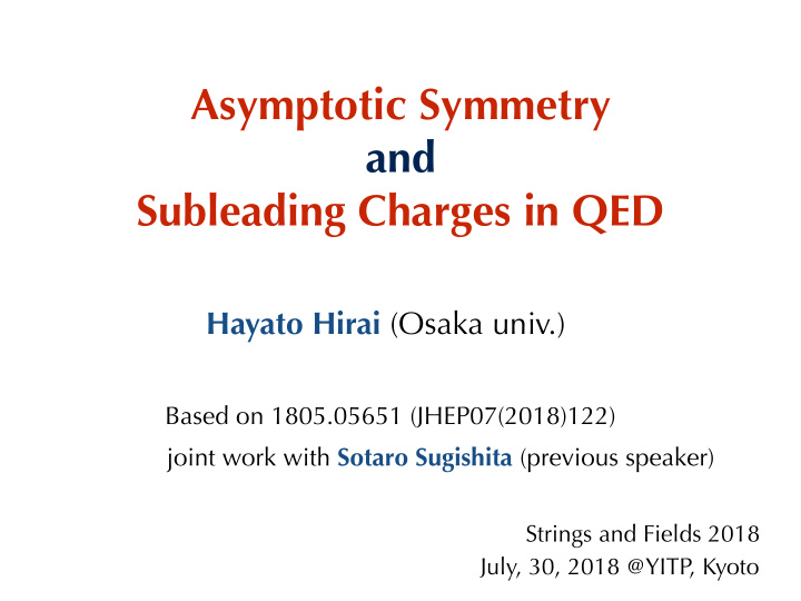 asymptotic symmetry and subleading charges in qed