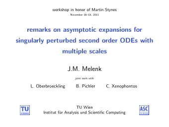 remarks on asymptotic expansions for  singularly perturbed second order ODEs with  multiple scales