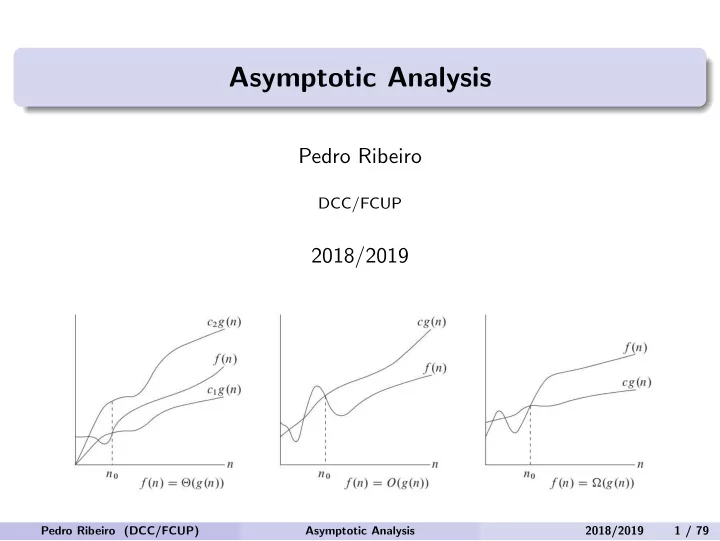 asymptotic analysis