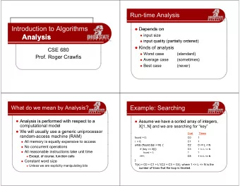 Analysis  Analysis  y  input size  input quality (partially ordered)  input quality