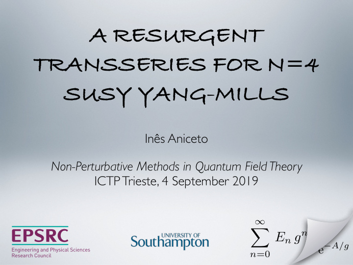 a resurgent transseries for n 4 susy yang mills
