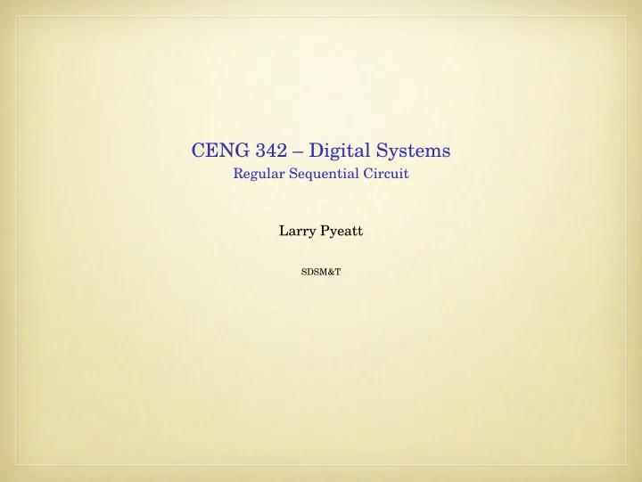 ceng 342 digital systems