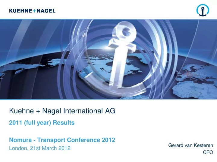 kuehne nagel international ag