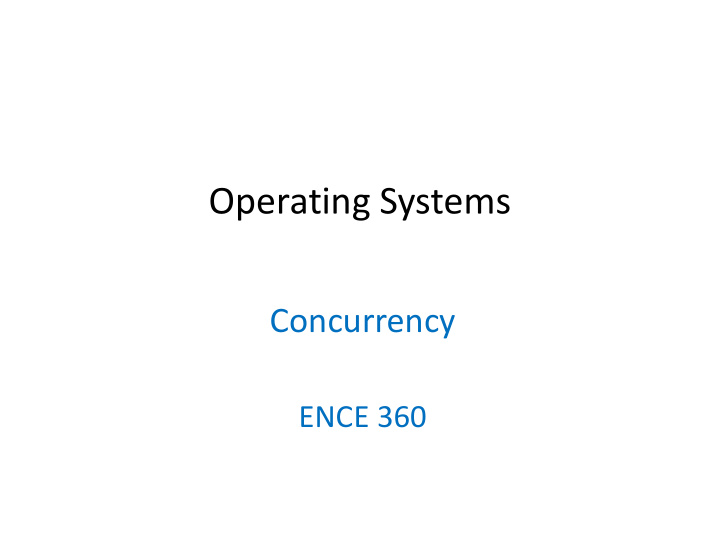 operating systems