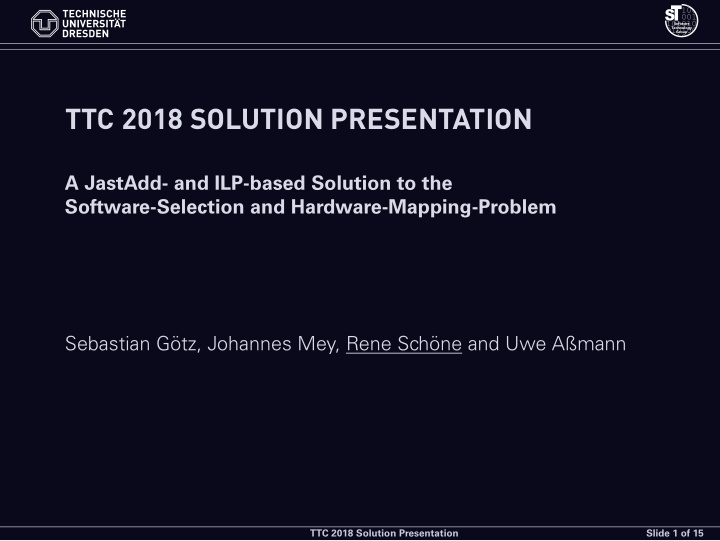 ttc 2018 solution presentation