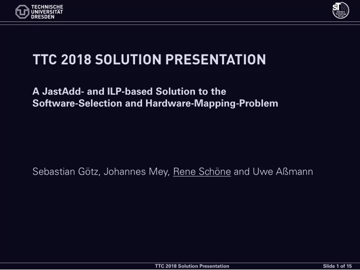 ttc 2018 solution presentation