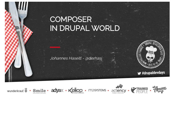 composer in drupal world
