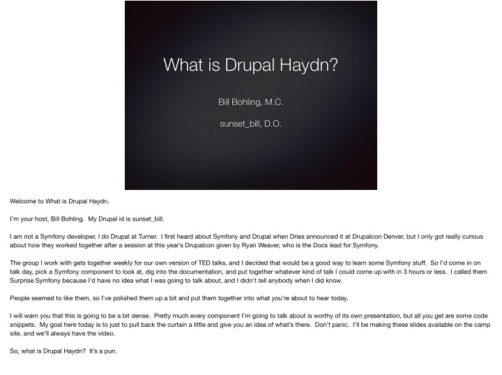 what is drupal haydn