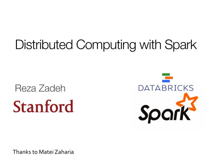 distributed computing with spark