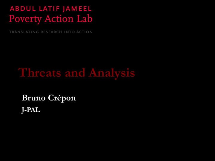 threats and analysis