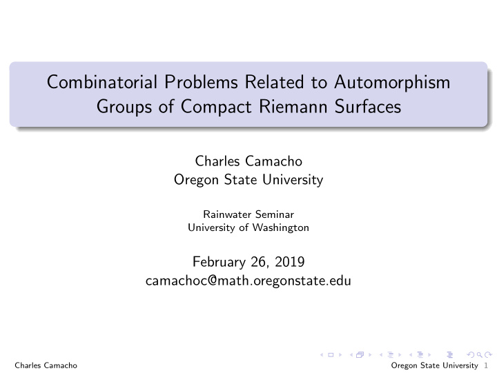 combinatorial problems related to automorphism groups of