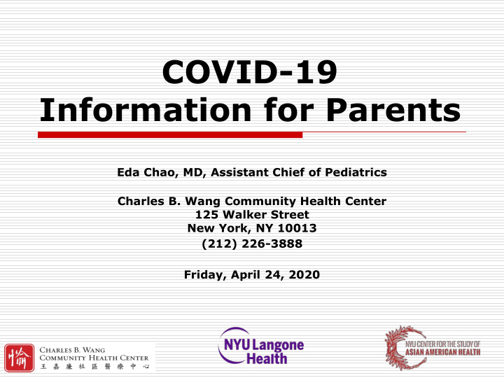 information for parents