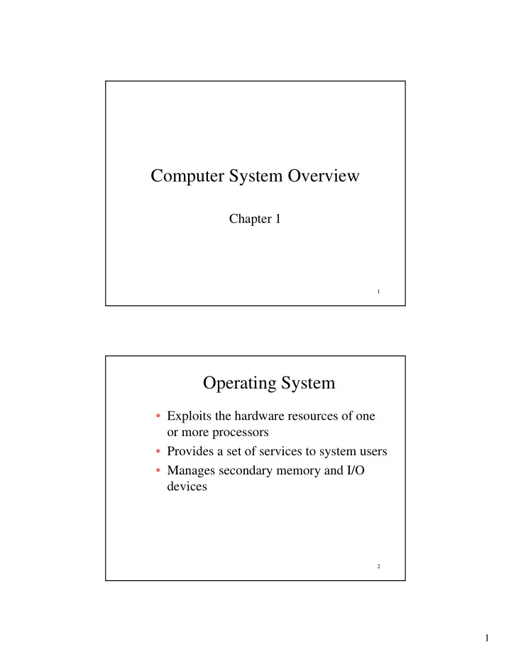 computer system overview