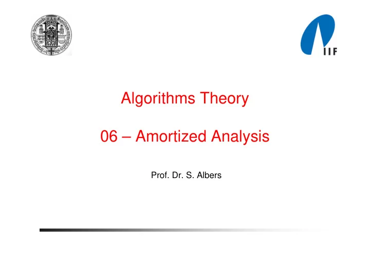 algorithms theory 06 amortized analysis