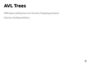 AVL Trees  AVL Trees  K08