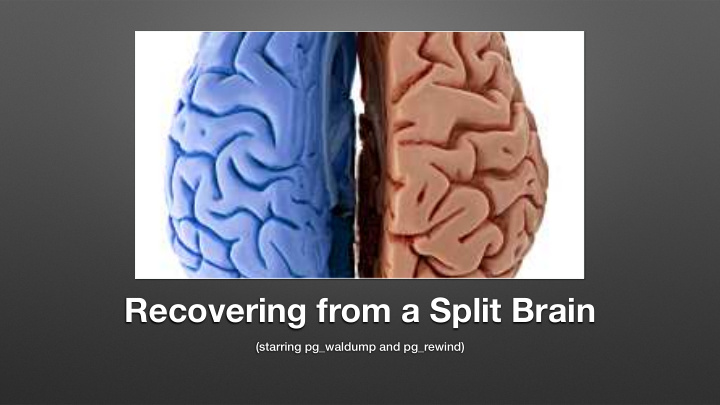 recovering from a split brain