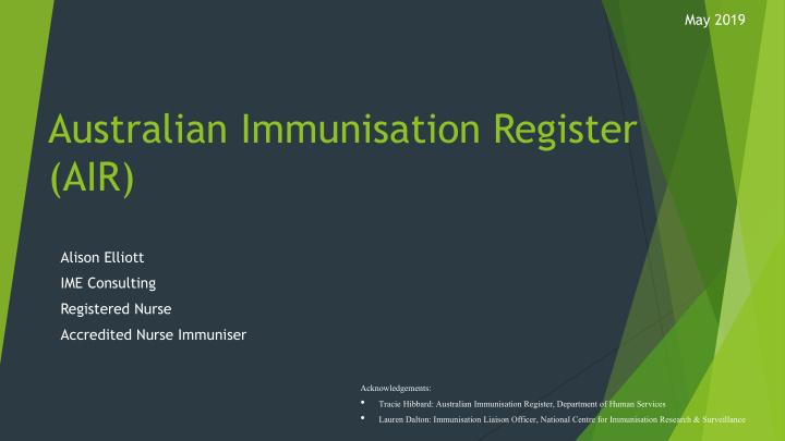 australian immunisation register