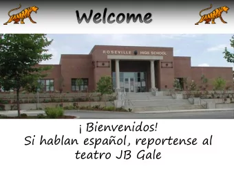 teatro JB Gale  Objectives    Credits, schedule, and graduation/college entrance  requirements