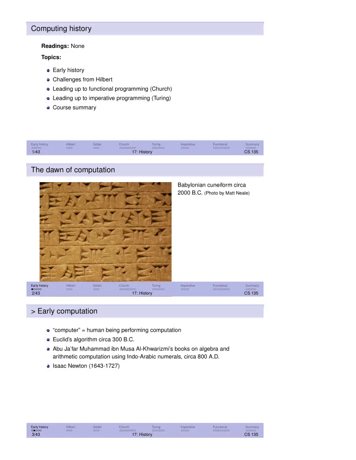 computing history
