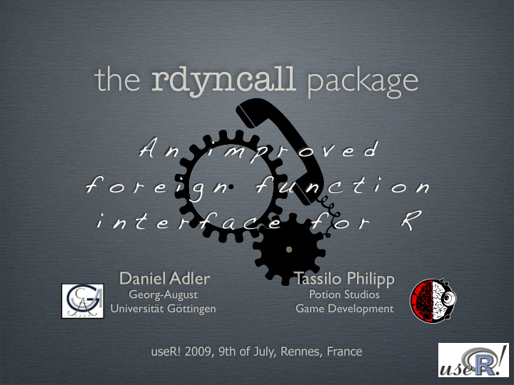 the rdyncall package