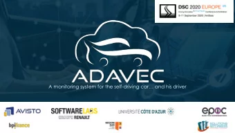 A monitoring system for the self- driving car and his driver  1  Problematic  We are decades