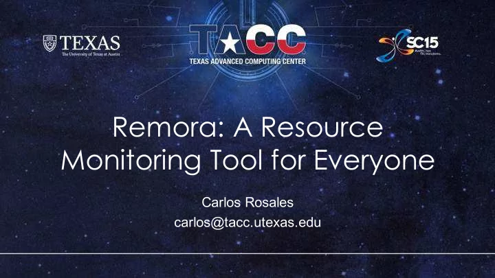 remora a resource monitoring tool for everyone