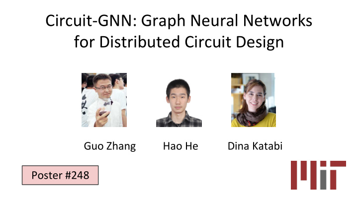 circuit gnn graph neural networks for distributed circuit