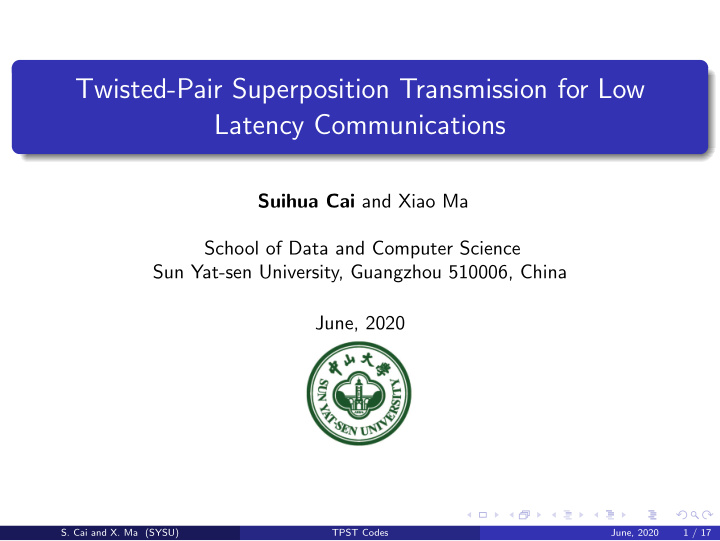 twisted pair superposition transmission for low latency