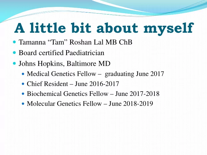a little bit about myself