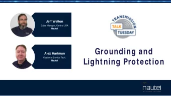 Lightning Protection  Nautel  Your questions please?  (if you dont see the control panel,  click